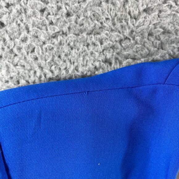 ZARA BLAZER WOMENS MEDIUM BLUE OPEN FRONT NWT NEW JACKET SUIT TOP SINGLE BREAST - Picture 9 of 9